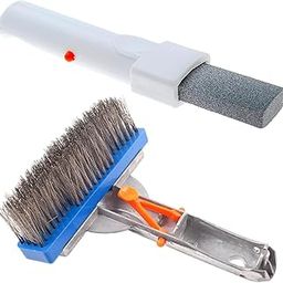 FeiYeup Pool Tile Pumice Stone and Brush Set Scrubbing Stones Practical Scrubbing Block Suitable for Pool Maintenance Cleaning Stone-image-55