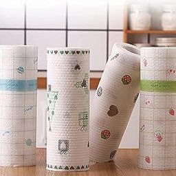 The Digzo Kitchen Tissue Roll Reusable and Washable Non-stick Oil Absorbing Paper Roll Pack of 2-image-83