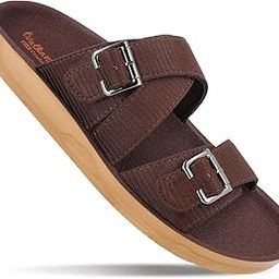 Men's Stylish Slip-On Sandals with Cushioned Insole & Adjustable Buckle Straps - WGR53045-picture-16