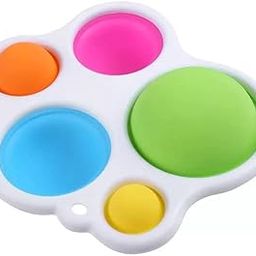 Sawkirp Darshraj Silicone Flipping Board for Toddler Early Educational Pop, Baby Poking Teething Gadgets for Age 6 Months and up Baby Simple Sensory Dimple (Multicolor) Toy Pack of 1 Piece-image-45