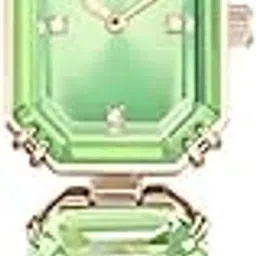 Swarovski Millenia Watch, Octagon Cut Bracelet, Green, Champagne Gold-Tone Finish-picture-27