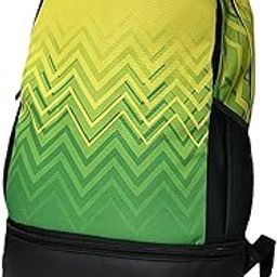 SAZ DEKOR Soccer Backpack Lightweight Sports Backpack Rucksack Travel Gym Bag Yellow Green-image-96