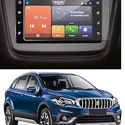 CEASE PROTECTOR Car Touch Screen Navigation System Tempered Glass with 9H Hardness Compatible with Maruti Suzuki S-Cross Alpha (7 inch) (Clear :1)-image-44