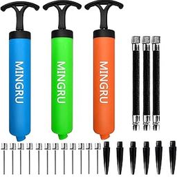 MINGRU Ball Pump for Basketball, Soccer, Volleyball, Rugby, Water Polo Ball & Other Inflatables Air Pump, Needles and Nozzles Included-image-68