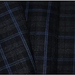 Men's Cotton Polyester Blend Tweed Checkered Blazer & Jacket Fabric Unstitched (2 m,Free Size)-picture-44