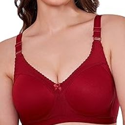 407 Full Support M-Frame Minimiser Spacer Cotton Blend Bra for Women Non-Wired, Non-Padded, Full Coverage Seamless T-Shirt Bra-image-21