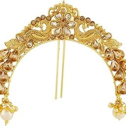 Peacock Styled Wonderful Traditional Wedding Brooch for Stylish Women-picture-4