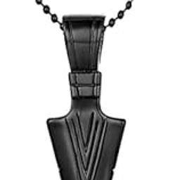 Black Arrow Chain for Men and Boys - Stainless Steel Rice Neck Chain | Regular, No Gemstone-image-85
