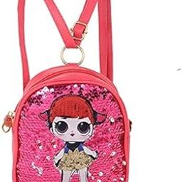 Girls Glitter Sequins Messenger Sling bag/Backpack Crossbody Shoulder Bag for Kids girls-image-35