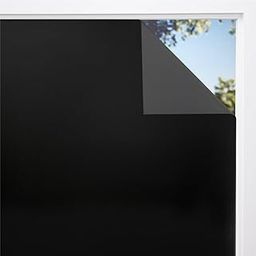 PAPIX Window Privacy Film, Glass Tint/UV Blocking/Heat Control/Reflective Mirror Glass Film for Home & Office- Window Glass Sticker || (Total Blackout, 20 x 108 Inch, 15 ft²)-image-12