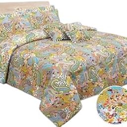 Shri Ganesh Impex,Traditional, Kantha Work, gudri Export Quality .Quilted Designer, Bedcover, Use Revalseval (Pack of 5, Print Multicolour)-image-15