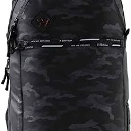 Shine 3 Compartment Laptop Backpack 25 L (Black Metallic)-image-71