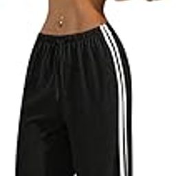 Straight Wide fit Long Length Trouser Style Drawstring Trackpant for Women/Trending Sporty Style, Relaxed Casual Pants for Women-image-97