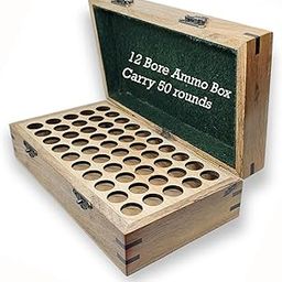 Gizmoway GunAlly Shotgun 12 Bore Wooden Ammo Box Carry 50R-image-13