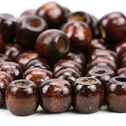 SR Craft Wooden Beads 12 mm Round Dark Brown Color (200)-picture-32
