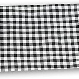 Unstitched Black & White Gingham Checkered Shirt Fabric For Men's (2.25 Meter Fabric For Full Seleeve Shirt)-image-97