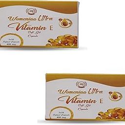 WOMENIAA Ultra Vitamin E Soft Gel Capsules | 400mg | Antioxidant for Skin, Hair & Immunity | Nourishment & Glow | For Women & Men (1X10) & (10X1X10)-image-94