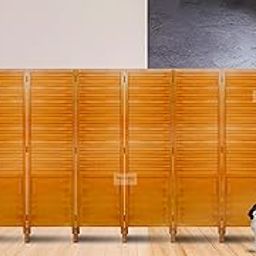 NEOCOLOURS Wooden partition for The Pooja Room, Living Room separators, Wall partition, Room partition, Living Room partition, Kitchen, and Hall (6 Panel)-image-75