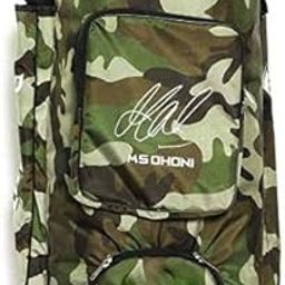 Music Gallery Cricket Kit Camouflage Backpack- White Print-image-97