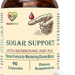 NutraLiebe Premium Blood Sugar Support, Natural Glucose Control with Berberine, Bitter Melon, Cinnamon, 90 Capsules-image-4
