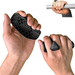 1 Pair Gym Hand Grip For Gym, Palm Protection, Black Silicone Hand Gripper Design For Strength Training Dumbbells, Fitness, And Daily Use, Suitable For Home, Office Workout Gloves (black)-image-94
