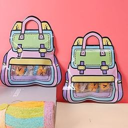Chocozone PVC Pack of 25 House Theme Guddy Bags Party Favor Bags Cookie Bags Birthday Party Return Gift Bags Goody Bags for Return Gifts for Kids(15 * 18cm), Multicolour-image-66