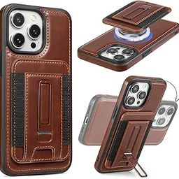 Mizi Magnetic Wallet for iPhone (2025 Upgraded) – 5-Card Holder, RFID Blocking, 3,200g Magnetic Strength, Slim Vegan Leather – Compatible with iPhone 16/15/14/13/12 Series (Not for Mini) – Dark Brown-image-97