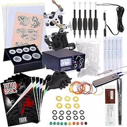 Complete Tattoo Kit w/ 2 Machines, Power Supply, Needles, 4 Inks & More-image-6