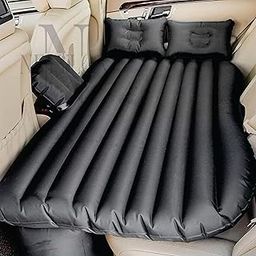 NETYLON Car Air Bed with Electric Pump & 2 Air Pillows Travel Mattress for Backseat Ideal for Camping, Pool, Beach, Trips, Kid Picnic & Outdoor Relaxation Universal Fit for All Cars (Black)-11