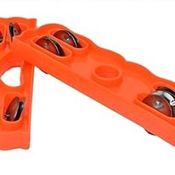 NEXTOMART Plastic Khartal Musical Instrument for Bhajan and Kirtans Khartal for Mandir Aarti - Set of 2, Multicolor-image-32