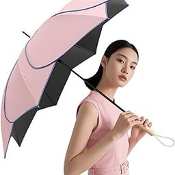 Flower Petal Umbrella – Custom 8-Rib Long Handle Sun & Gift Umbrella (multi color)-image-62