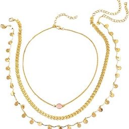 Stylish Multilayer Chain Pendant Necklace for Women and Girls (rrsd14577np), Gold-image-51