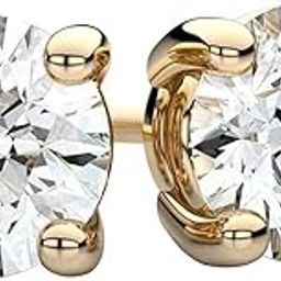 18KT Yellow/White/Rose Gold and Stud Earrings for Women-picture-6