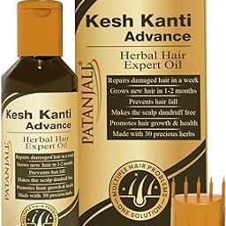 Patanjali Kesh Kanti Advance Herbal Hair Expert Oil 100ml, Stronger & Longer Hair for Women & Men, Nourishing Hair Oil Enriched with Amla, Reetha, Kalonji & Shikakai-8
