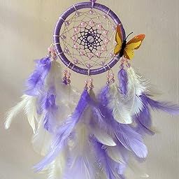 UVID 4INCH Purple Dream Catcher for Home Decor,Wall Hanging and CAN BE Used AS A Gift-image-99
