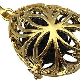 JM Design Gold Metal Oil Diffuser Pendant Tear Drop Size 22x30mm Sold Per Piece-image-41
