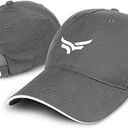 XTRIM Head Caps for Men, Unisex Sports Caps with Adjustable Strap, Summer Cap for Men, Cap for All Sports, Cap for Girls, Gym Caps for Men & Women, Cap Sports, Caps for Men with Air Holes (Grey)-image-33