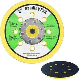 Kwick Cut+ Premium 5 Inch Velcro Backing Pad with 8 Holes (Pack of 1) | M8 Male Thread | Dual Action Random Orbital Sander Pad for Sanding, Polishing & Grinding | 12000 RPM Compatible-image-19