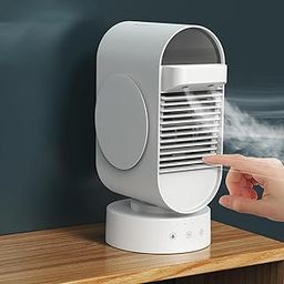 IVELECT Air Conditioner Rechargeable Cooling Fan Quiet Space Humidifier Purifier Car-image-78