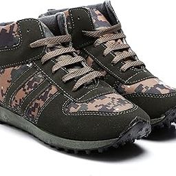 Hiking Trekking Jungle Boots Lightweight Anti-Slip Single Density Rugged Sole For Men's & Boy's-image-49