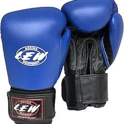 LEW Blue Boxing Gloves for Training/Muaythai/Punching Bag/Sparring with a Pair of Hand Wraps (Blue, 10 OZ)-image-71