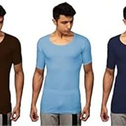 Dixcy Mens Josh Vest Multicolor RNS Pack of 3-image-60
