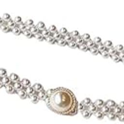 Women's Pearl Waist Chain with Rhinestone Decorative Elastic Belt Summer Accessory for Dresses-image-53