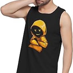 cross eyes Gym Vest Printed Tank Top Bat Vests Mens Gymwear Sando Fabric 100% Cotton sleeveless Vest Sando_(DS-SDO-013)-image-44