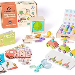 Curious Cub Montessori Learning Wooden Baby Toys | Box 14: 2.9+ Yrs | Problem Solving, Measuring Skill Children Toys | Montessori Toys for 2+ Year Old | Fine Motor & Memory Skills | Baby Gift Set-1