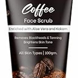 Globus Naturals Coffee Face Scrub Enriched with Aleovera and kokam, Removes Blackheads & Tanning Brightens Skin Tone Suitable For All Skin Types, 100 gms (Pack of 3)-image-58