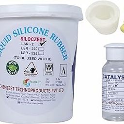 SILOCZEST Lsr2 Liquid Silicone Rubber For Resin Art Craft, Pop & Clay Mould Making Applications (Lsr2 Fast-1Kg), White-picture-18