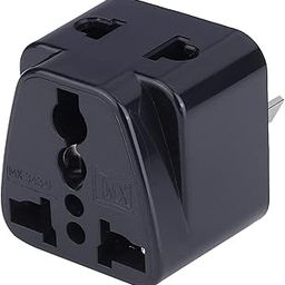 MX Universal Travel Adapter (Type I) India to Australia 2 in 1 Conversion Plug for Home and Official use -Black-19