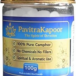 Pure Camphor Tablets | Natural Kapoor for Religious Puja Aarti Havan | Long-Lasting Aroma for Meditation & Air Purification | 100g Net Weight | Divine Camphor-image-18