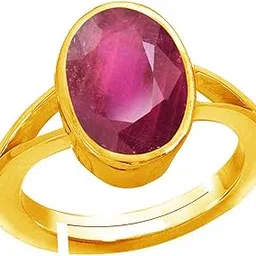 anuj sales 11.00 Ratti A+ Quality Natural Burma Ruby Manik Unheated Untreatet Gemstone Gold Ring for Women's and Men's-picture-43
